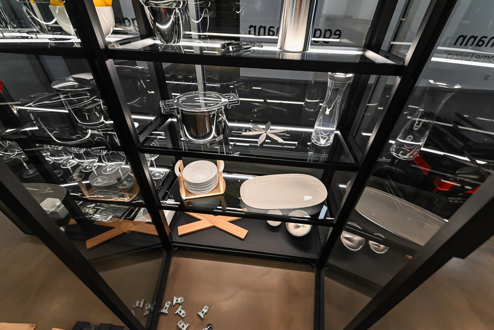 Eggersmann Glass Display Cabinet and Shelving System
