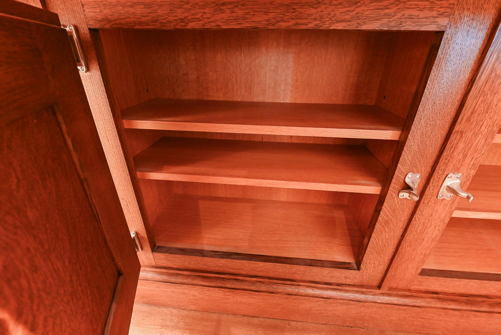 Christopher Peacock Refectory White Kitchen with Wooden Island, Marble Countertops and JennAir Appliances