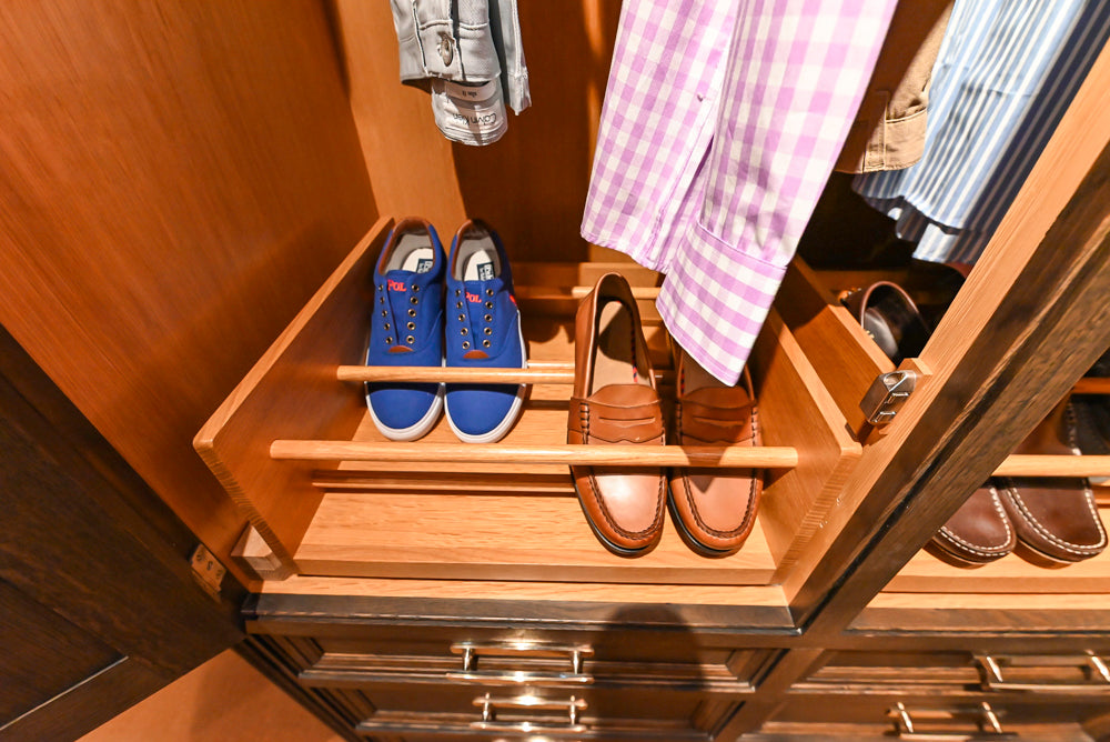 Christopher Peacock Traditional Classic Dark Wooden Brown Wardrobe Closet