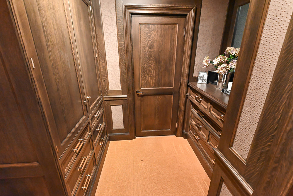 Christopher Peacock Traditional Classic Dark Wooden Brown Wardrobe Closet