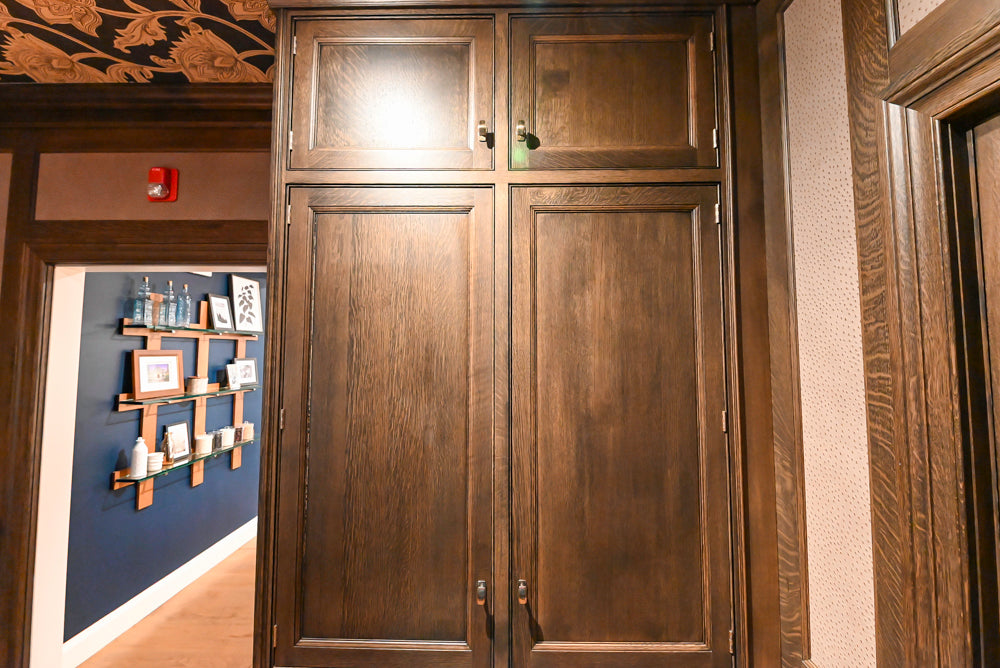 Christopher Peacock Traditional Classic Dark Wooden Brown Wardrobe Closet