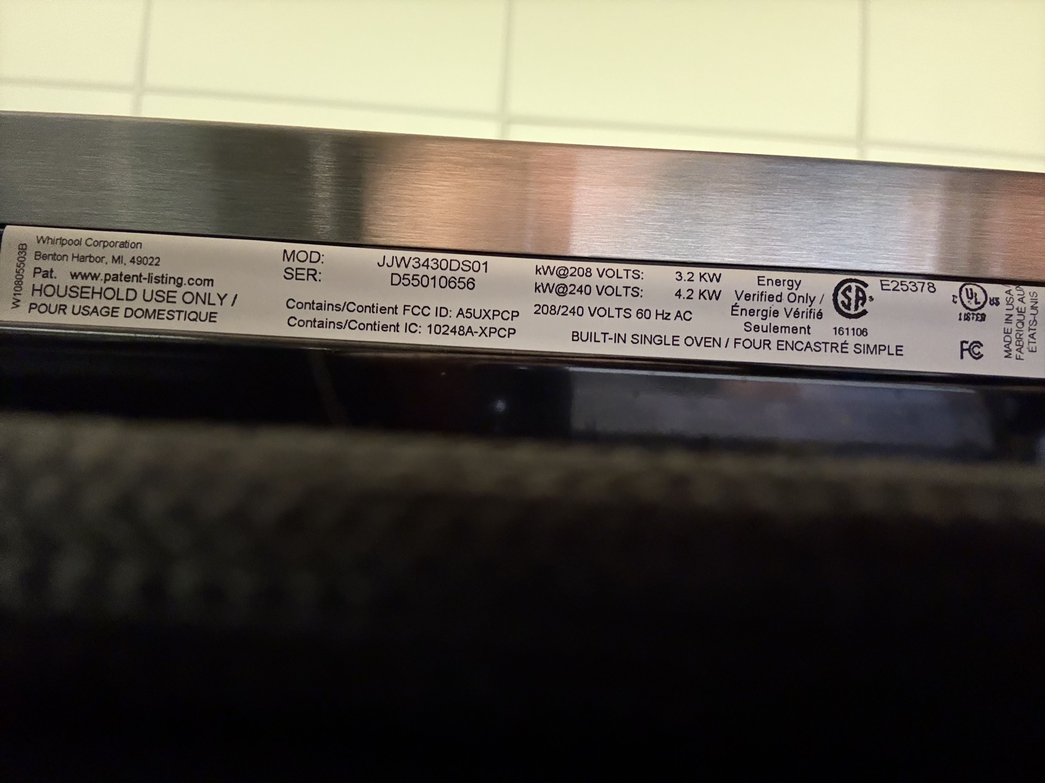 JennAir JJW3430DS 30" Stainless Steel Electric Smart Single Wall Oven