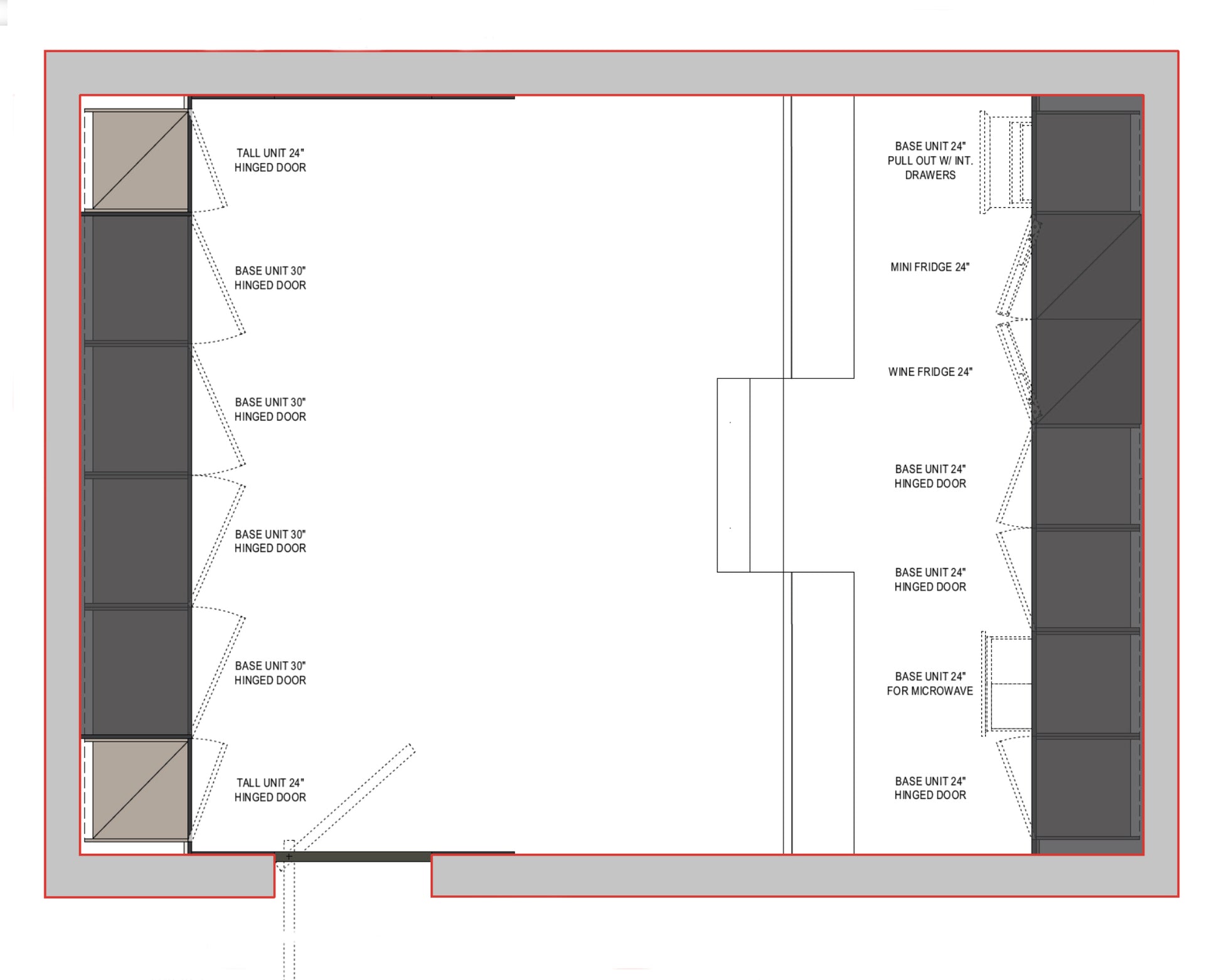 Boffi PRST Lasermat Bromom Grey and Grey Graphite Oak Media Room