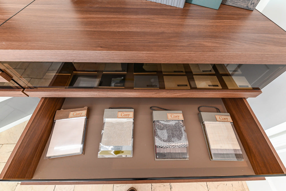 Modern Two-Tone Brown Hued Full Wardrobe Closet