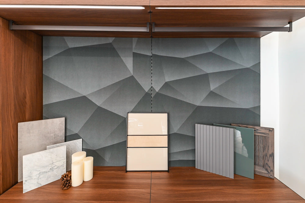 Modern Two-Tone Brown Hued Full Wardrobe Closet