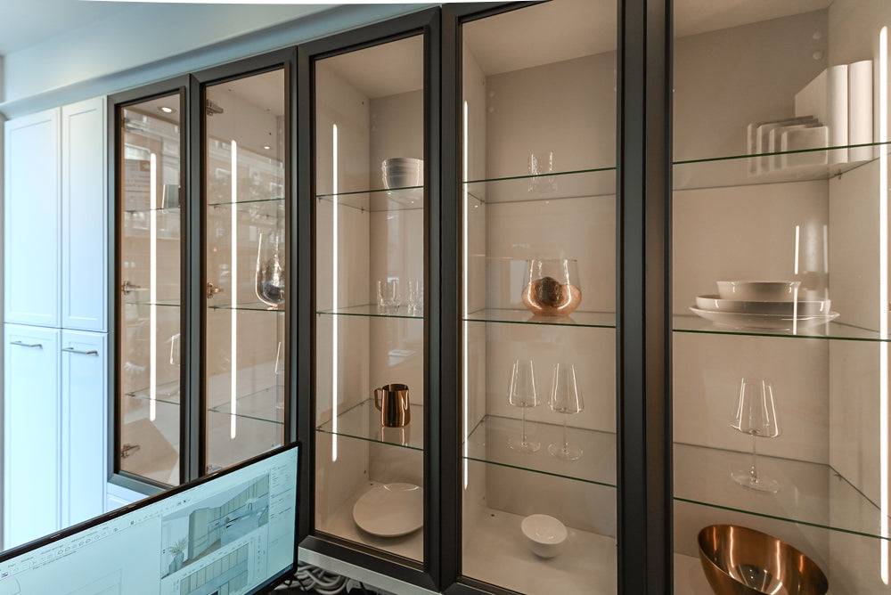 Nolte Küchen Classic Modern White Kitchen with Quartz Countertops & Luxe Appliances