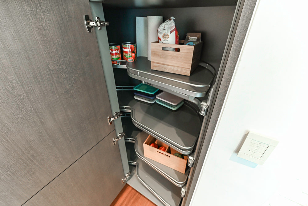 Nolte Küchen Classic Modern White Kitchen with Quartz Countertops & Luxe Appliances