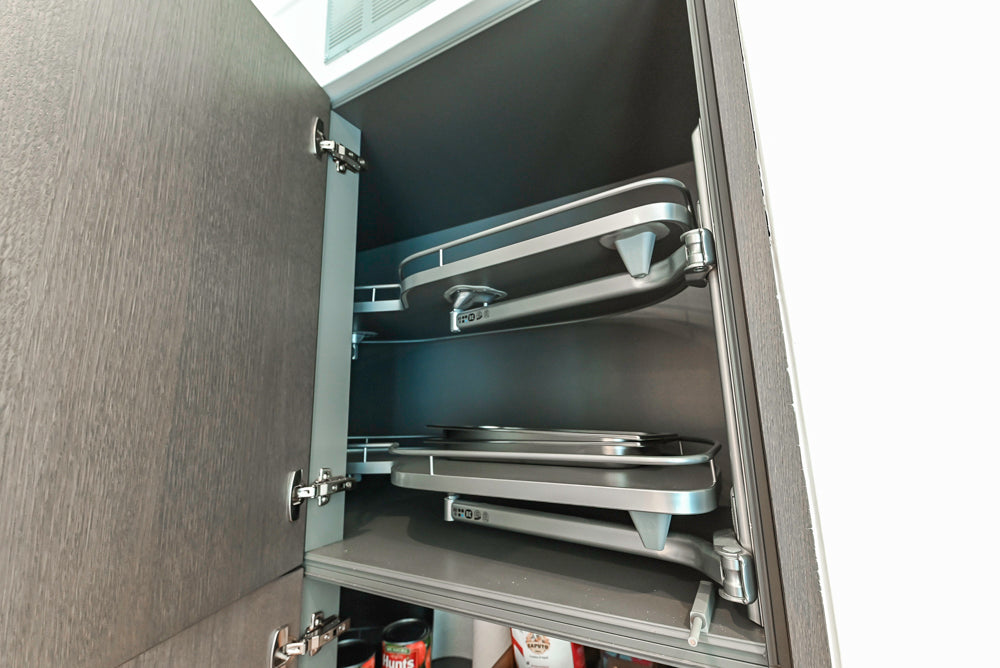 Nolte Küchen Classic Modern White Kitchen with Quartz Countertops & Luxe Appliances