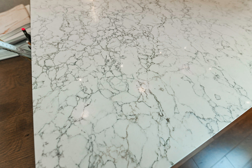 Nolte Küchen Classic Modern White Kitchen with Quartz Countertops & Luxe Appliances