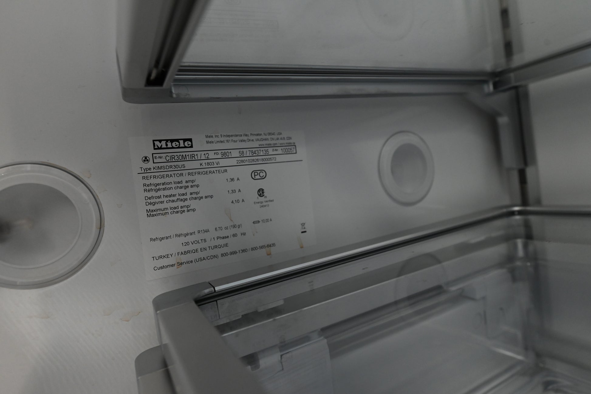 Miele K 1803 Vi 30" Panel Ready All Refrigerator