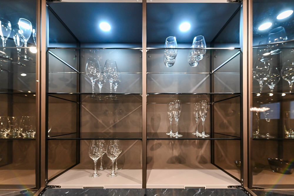 eggersmann USA Modern Glance Glass Upper Display Cabinets