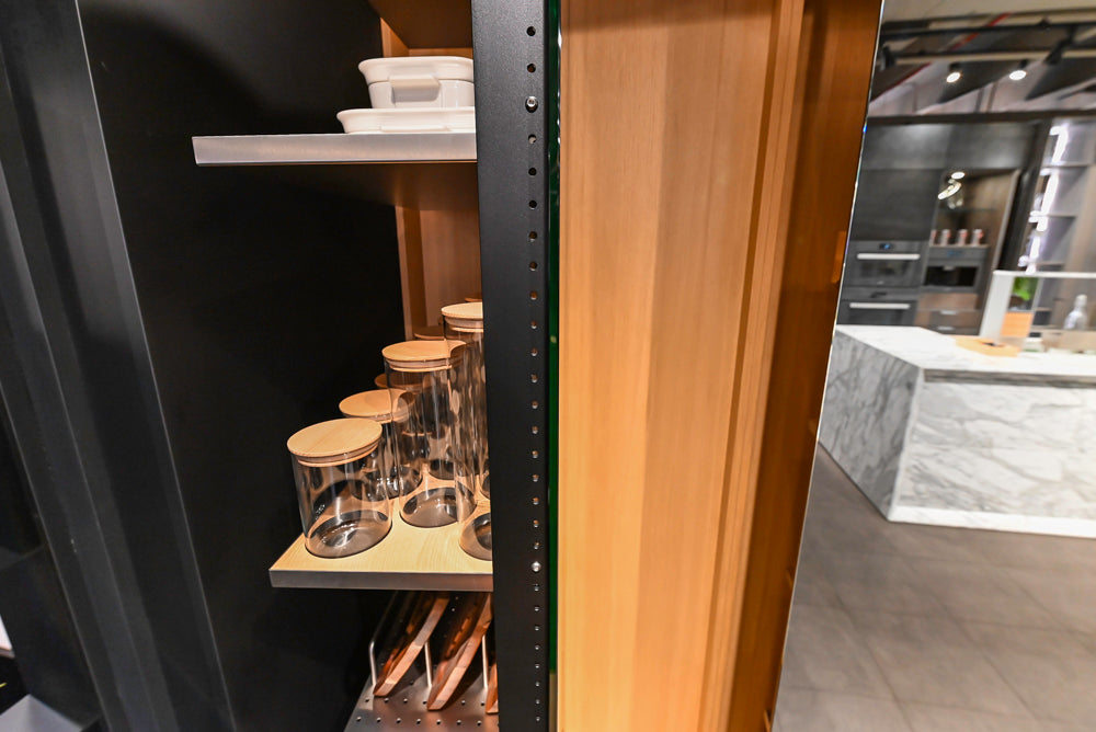 eggersmann Work's Glass Paneled Kitchen Storage Display