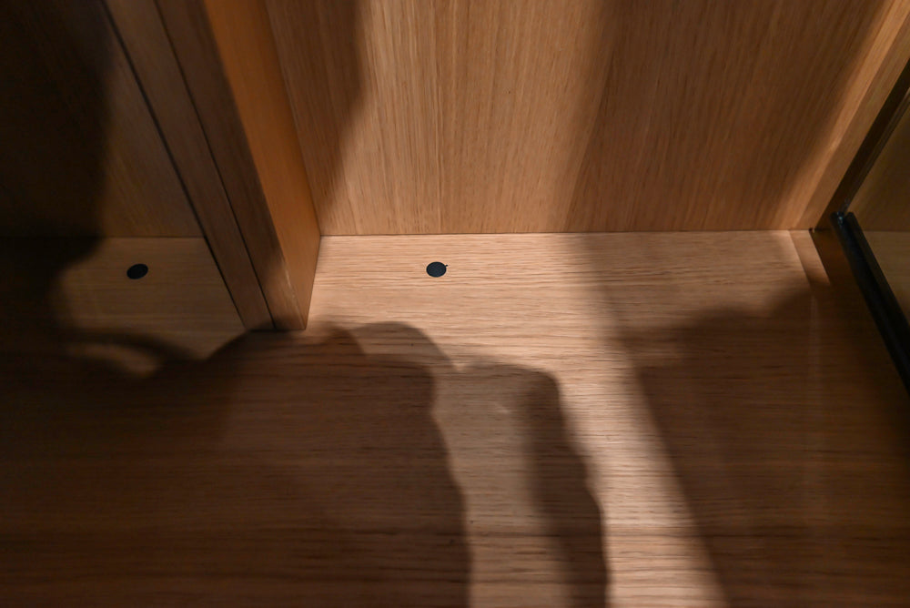 eggersmann Work's Glass Paneled Kitchen Storage Display