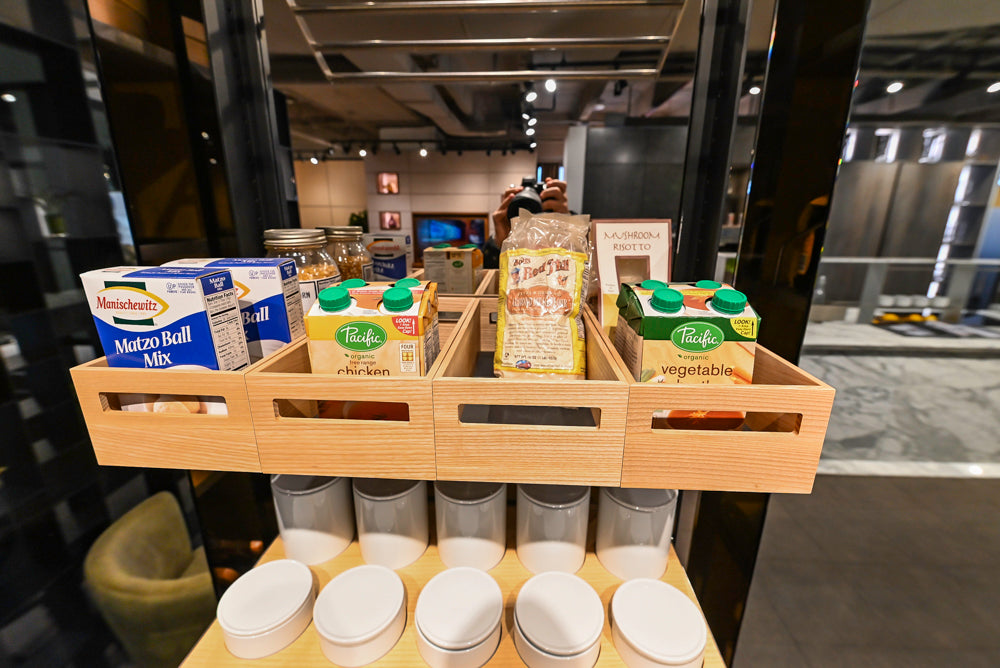 eggersmann Work's Glass Paneled Kitchen Storage Display