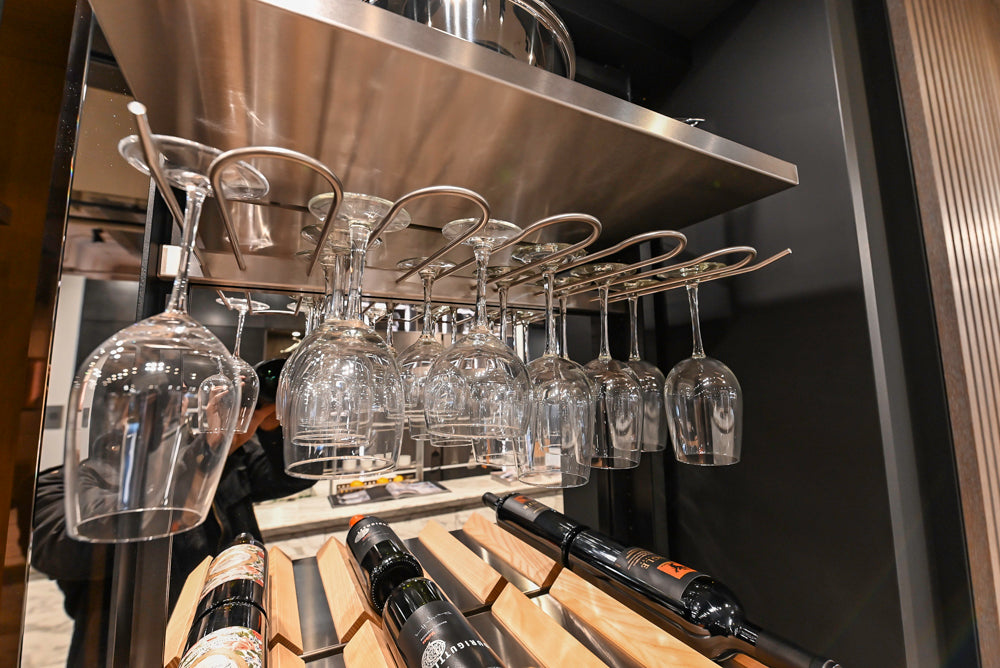 eggersmann Work's Glass Paneled Kitchen Storage Display