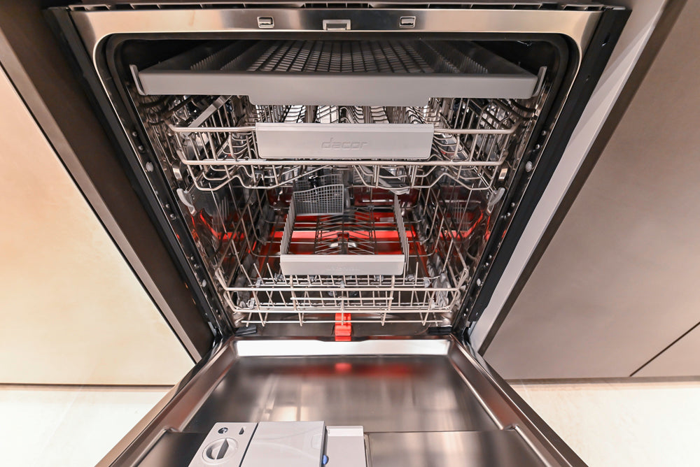 Poggenpohl Dark Brown Modern Kitchenette with Dacor Appliances