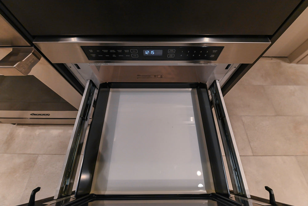 Poggenpohl Dark Brown Modern Kitchenette with Dacor Appliances