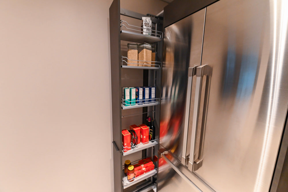 Poggenpohl Dark Brown Modern Kitchenette with Dacor Appliances