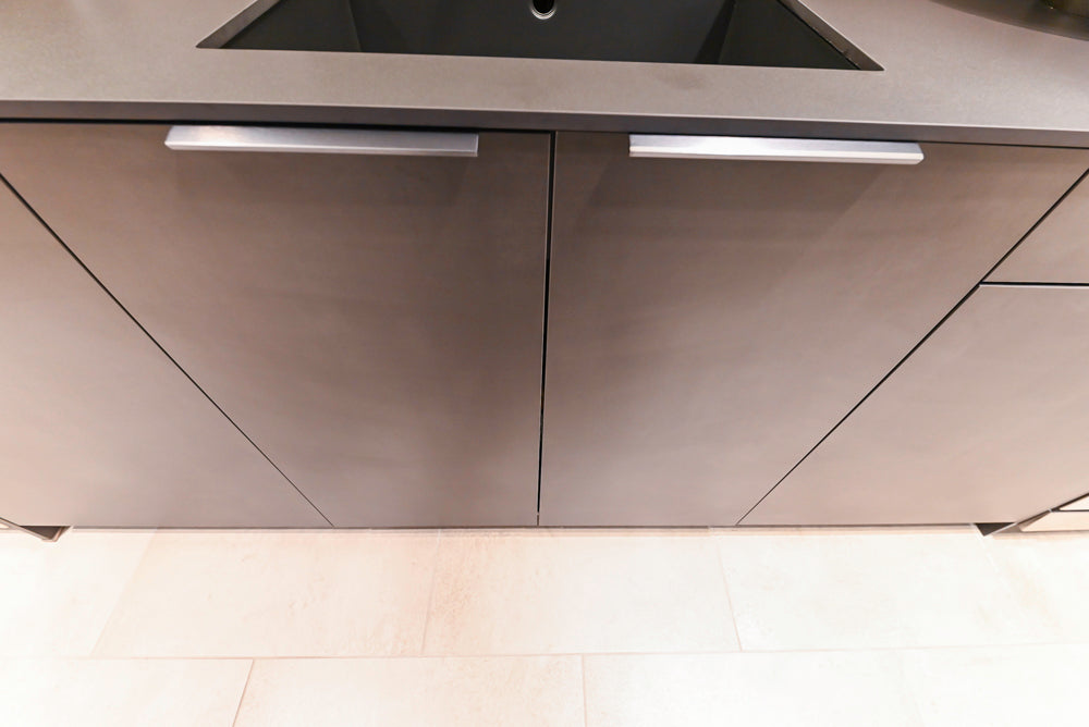 Poggenpohl Dark Brown Modern Kitchenette with Dacor Appliances