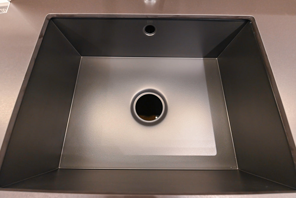 Poggenpohl Dark Brown Modern Kitchenette with Dacor Appliances