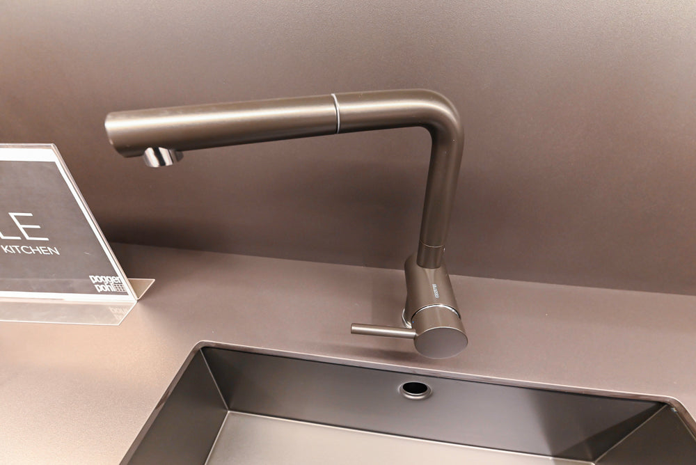 Poggenpohl Dark Brown Modern Kitchenette with Dacor Appliances