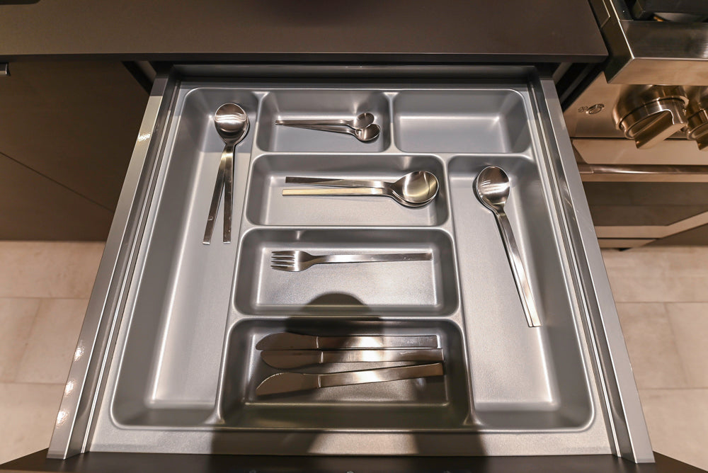 Poggenpohl Dark Brown Modern Kitchenette with Dacor Appliances