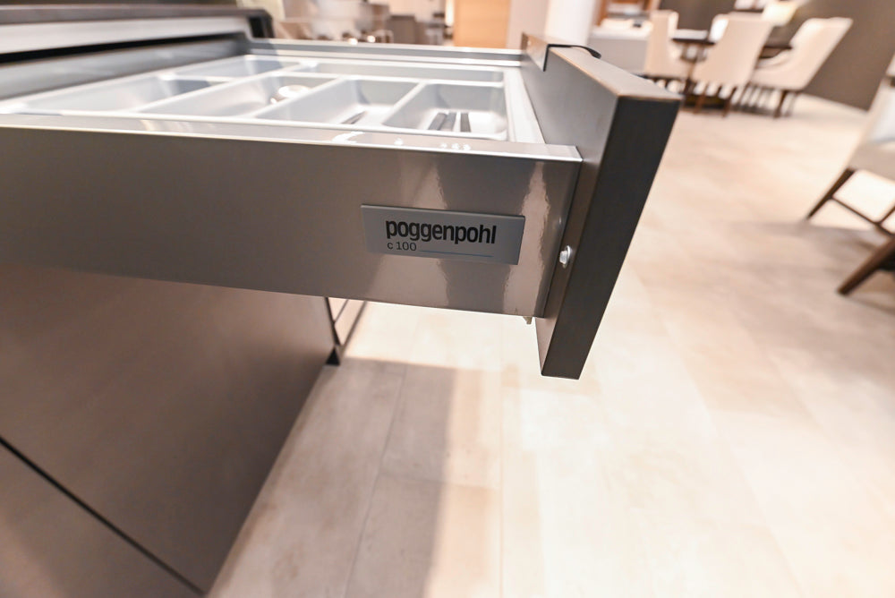 Poggenpohl Dark Brown Modern Kitchenette with Dacor Appliances