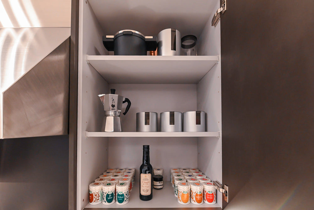 Poggenpohl Dark Brown Modern Kitchenette with Dacor Appliances