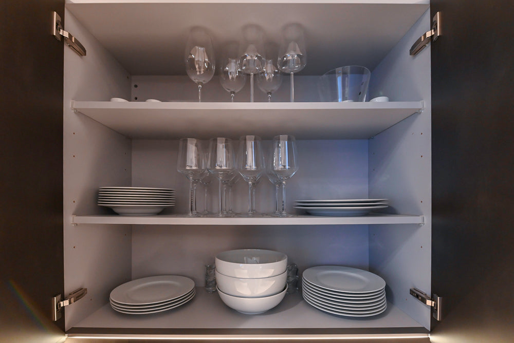 Poggenpohl Dark Brown Modern Kitchenette with Dacor Appliances