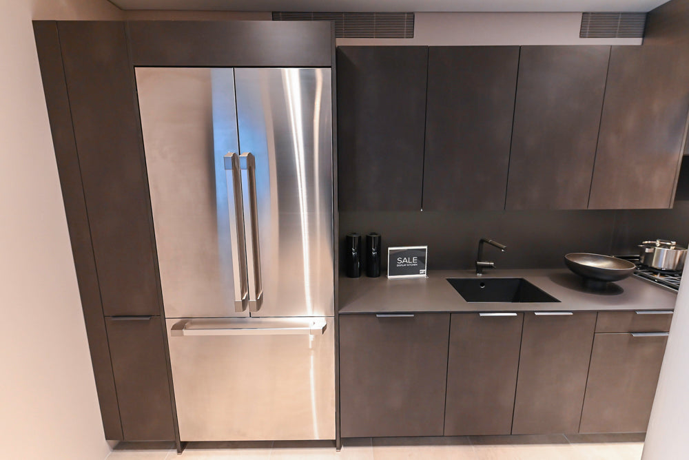 Poggenpohl Dark Brown Modern Kitchenette with Dacor Appliances