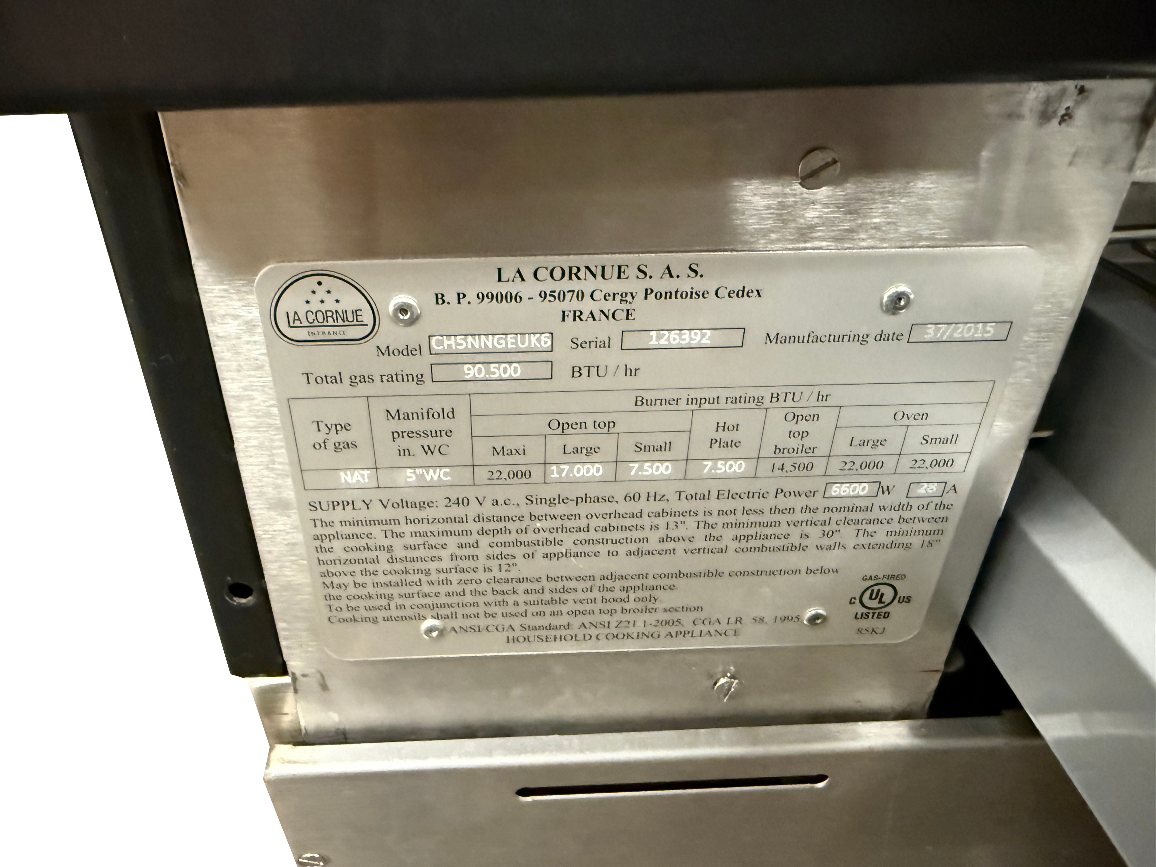 La Cornue Chateau 150 59" Black Dual Fuel Range