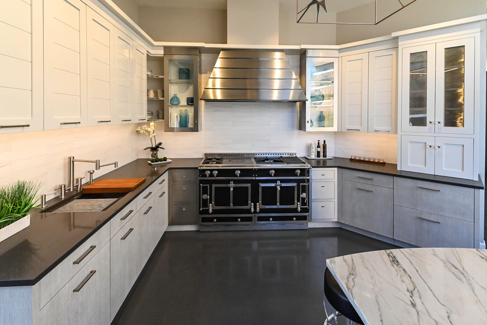 Premier Custom-Built Modern White Luxury Kitchen with Island & Appliances