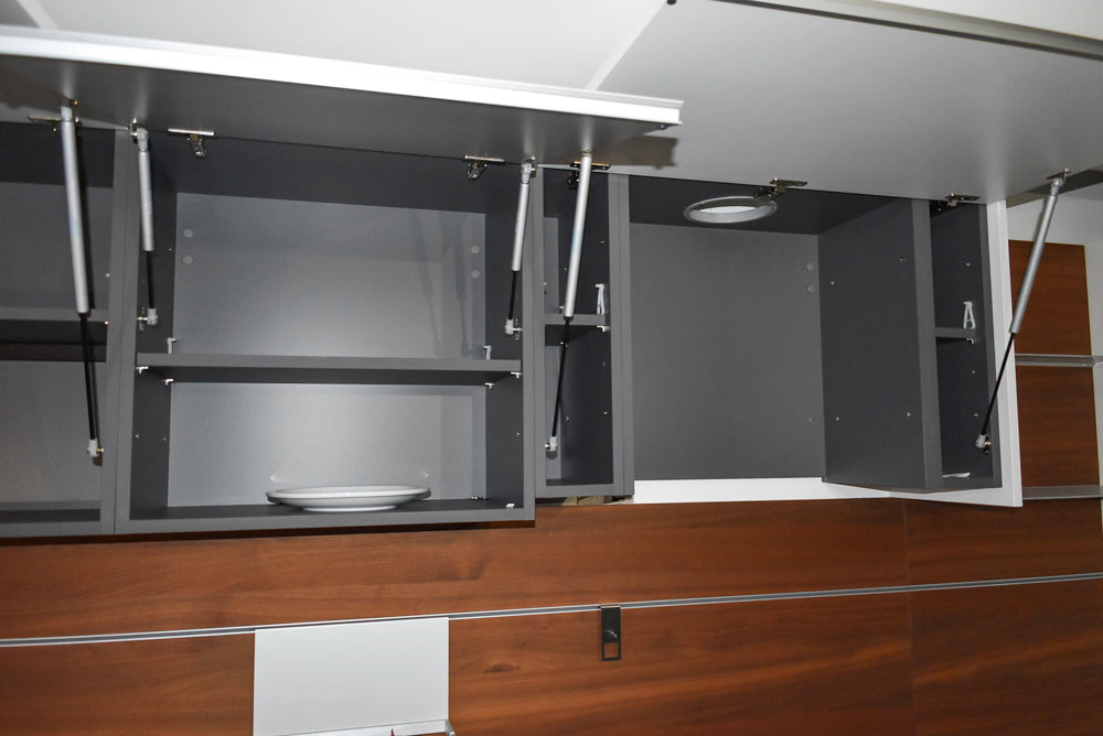 Valcucine Modern Glossy White Kitchen with Marble Countertops