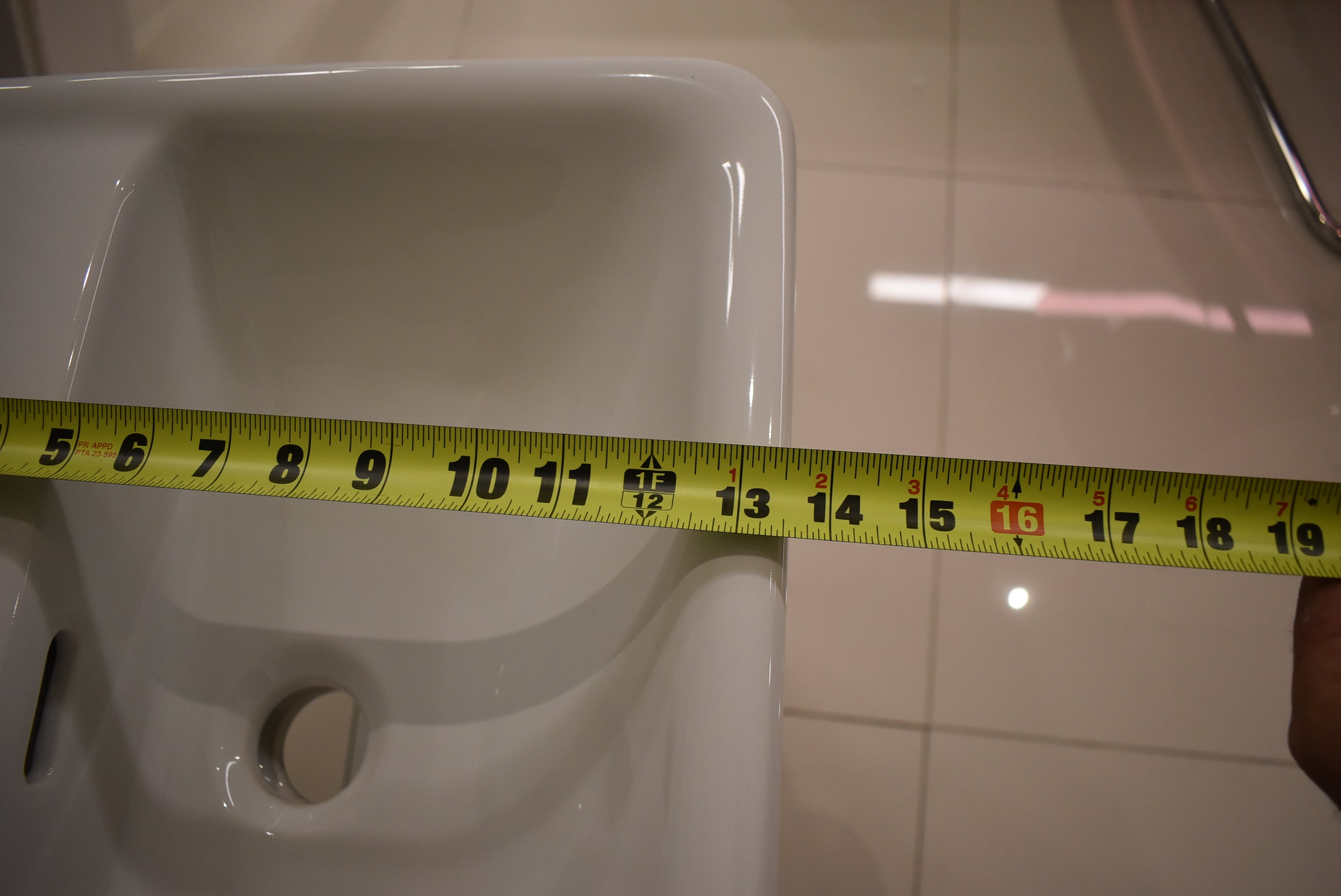 Laufen Pro S 18" White Rectangle Wall Mount Vanity Sink with Storage