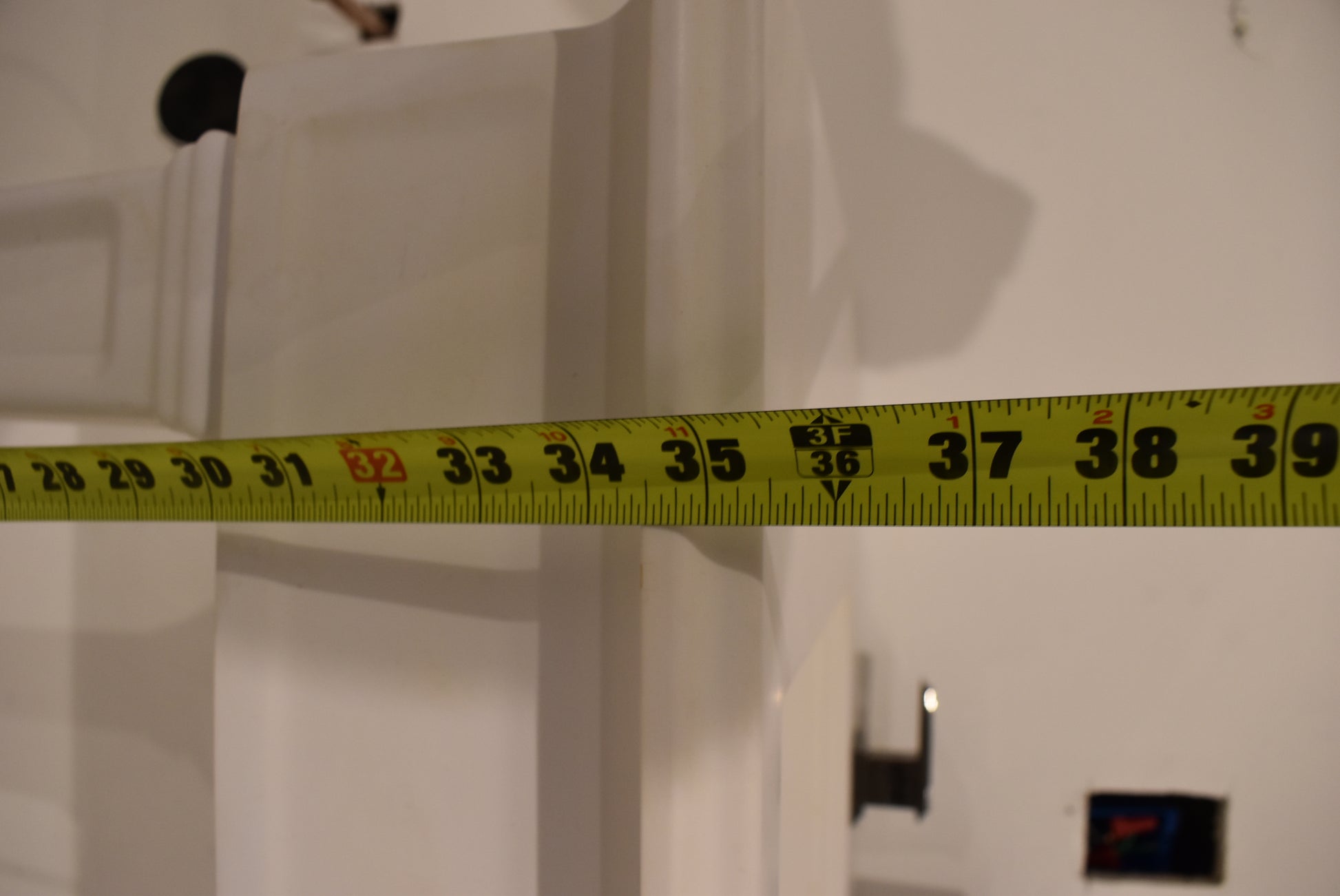 Gessi Fascino 35" White Rectangle Wall Mount Vanity Sink with Faucet