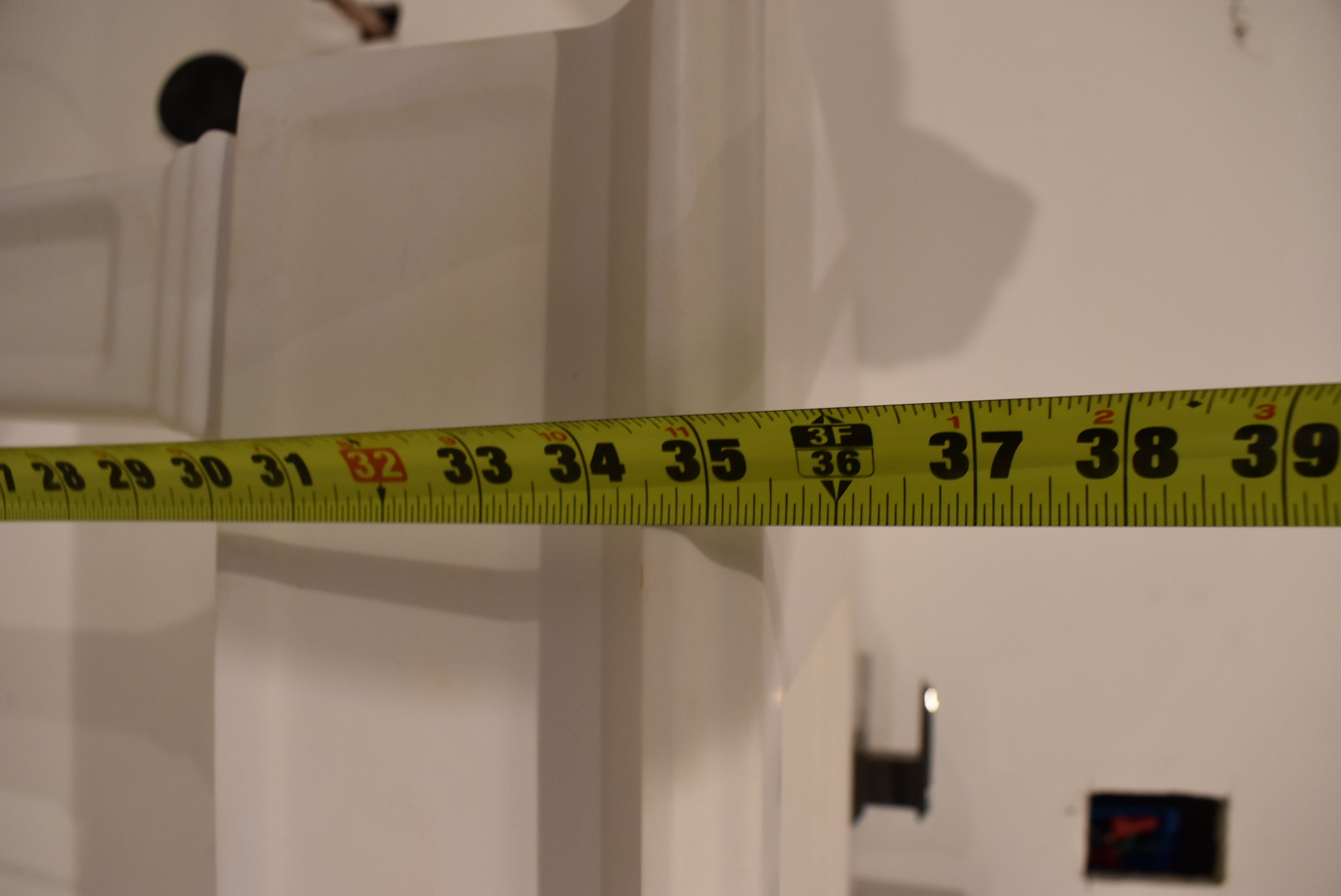 Gessi Fascino 35" White Rectangle Wall Mount Vanity Sink with Faucet