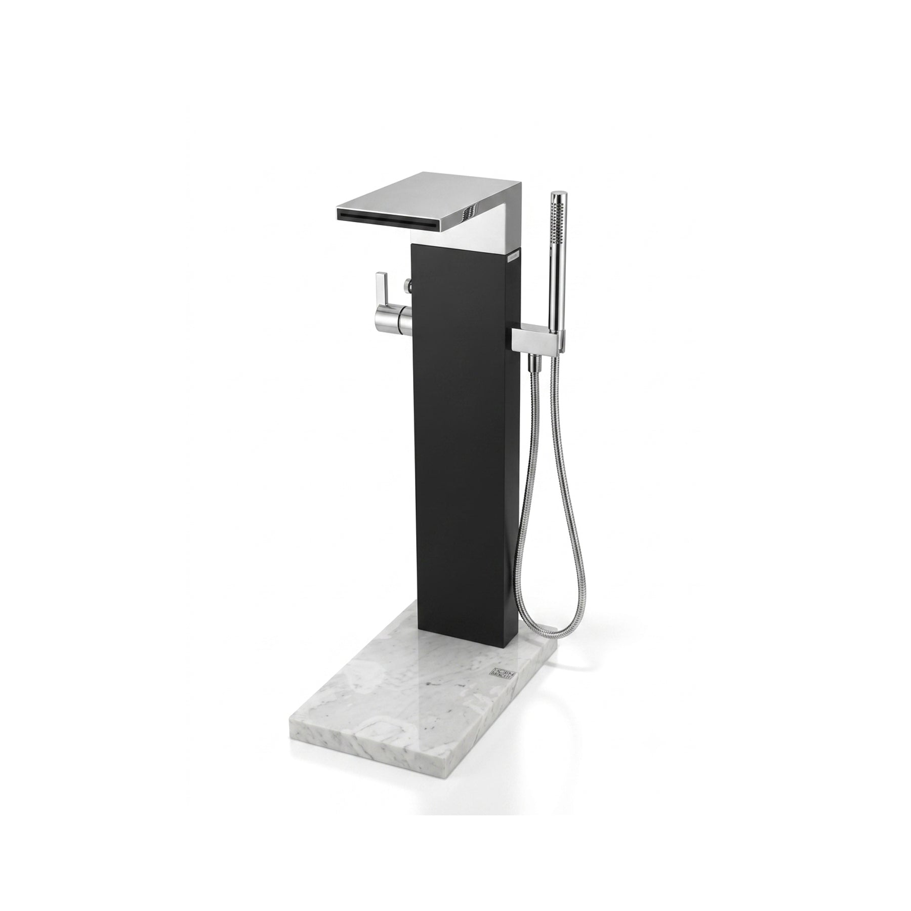 Dornbract Modern Polished Chrome Tub Filler with Valves