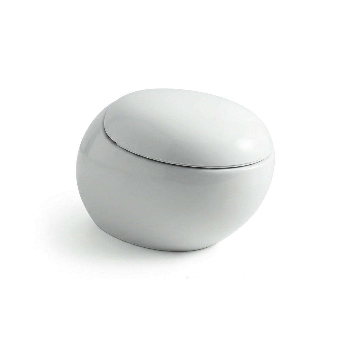 Laufen Ilbagnoalessi One designer wall-hung toilet with organic shape