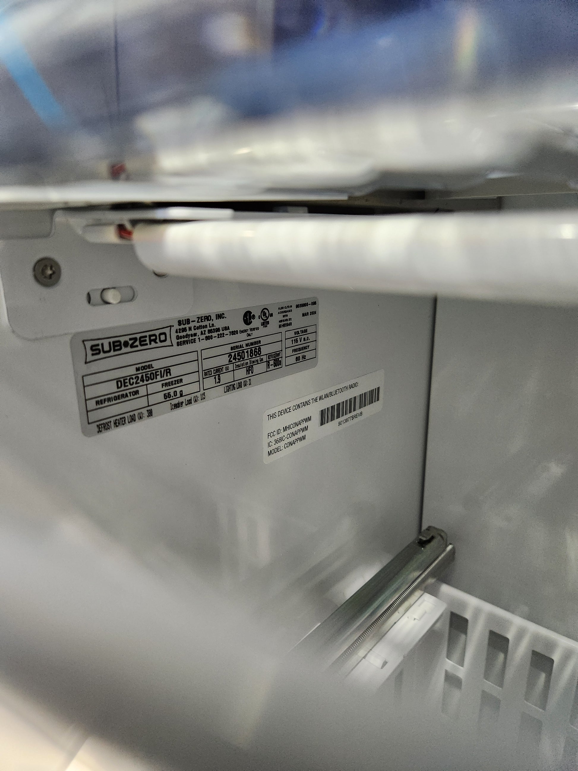 Sub-Zero DEC2450FI 24" Panel Ready Smart Freezer Column