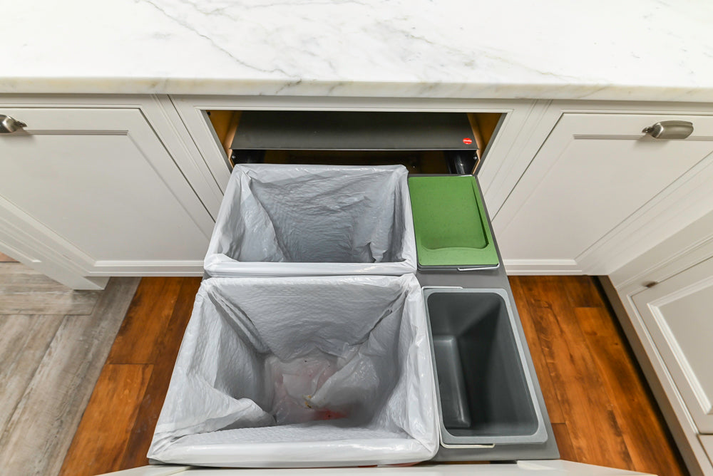 Downsview Traditional White Kitchen with White Marble Countertops