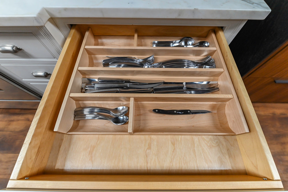 Downsview Traditional White Kitchen with White Marble Countertops