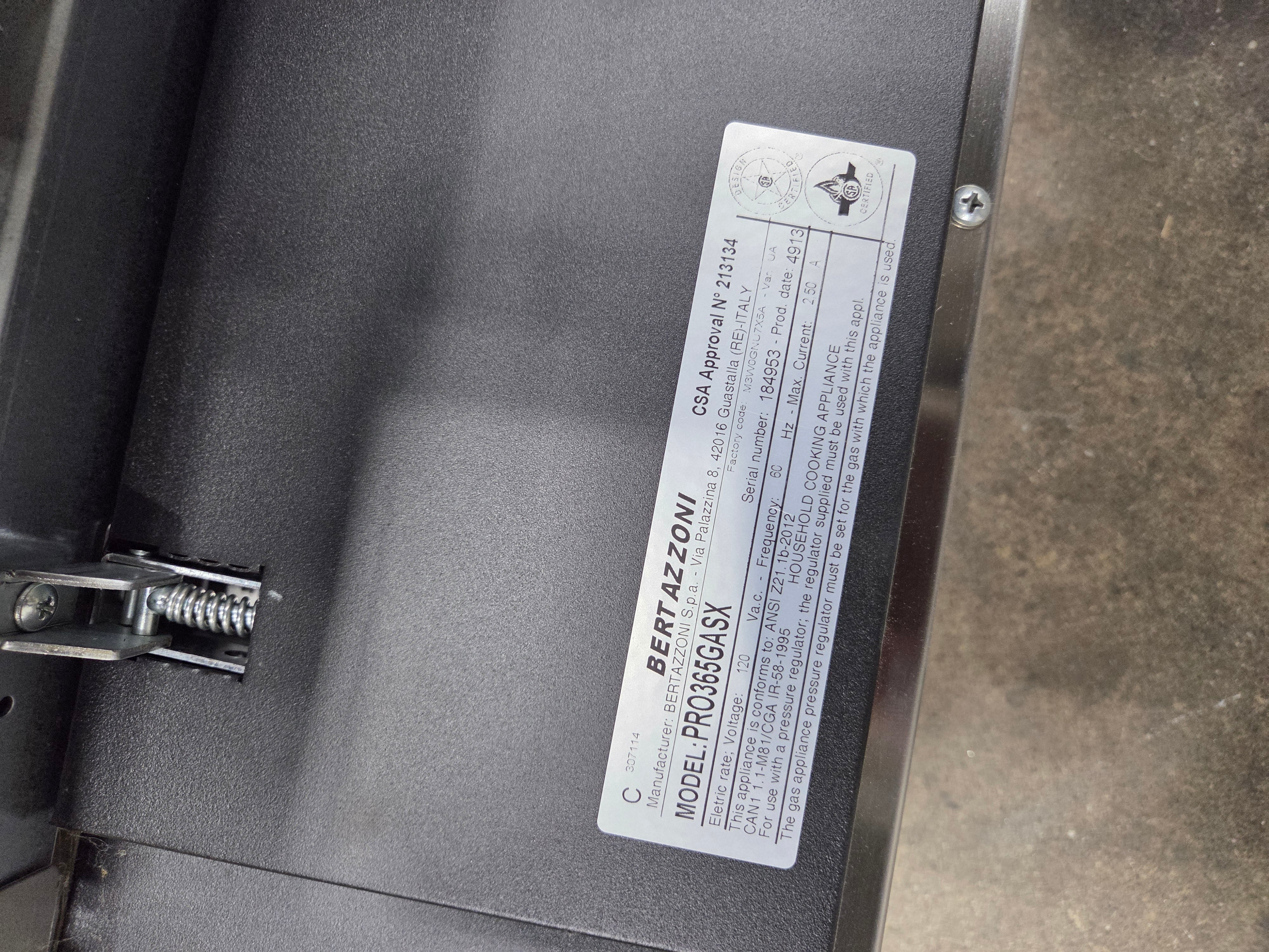 Bertazzoni PRO365GASX 36" Stainless Steel Gas Range