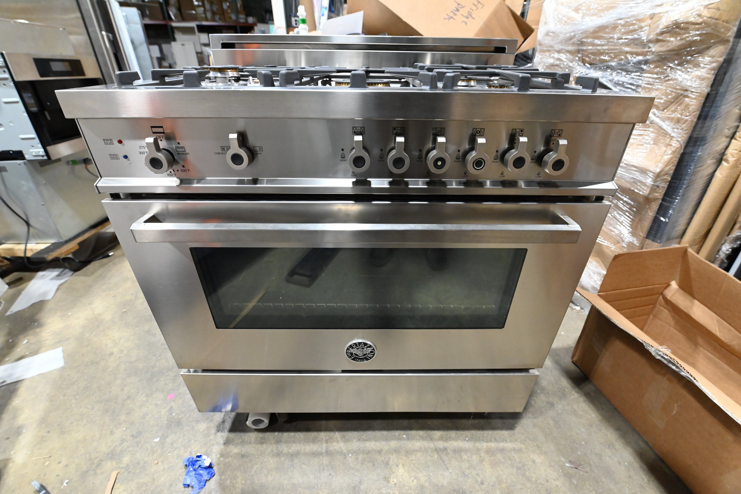 Bertazzoni PRO365GASX 36" Stainless Steel Gas Range