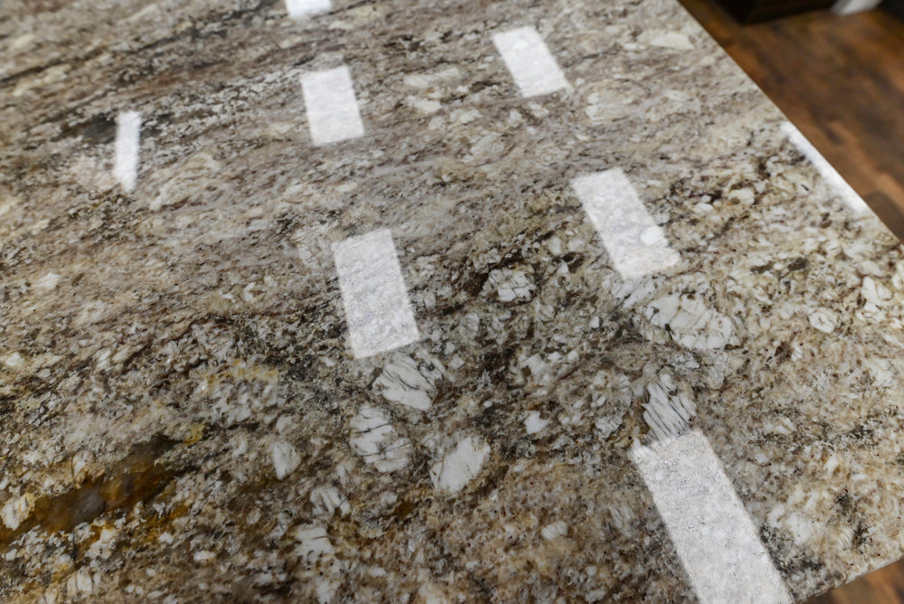 Downsview Glossy Brown Modern Kitchen with Island, Quartz Countertops and Wolf Appliances