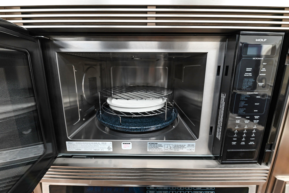 Downsview Glossy Brown Modern Kitchen with Island, Quartz Countertops and Wolf Appliances