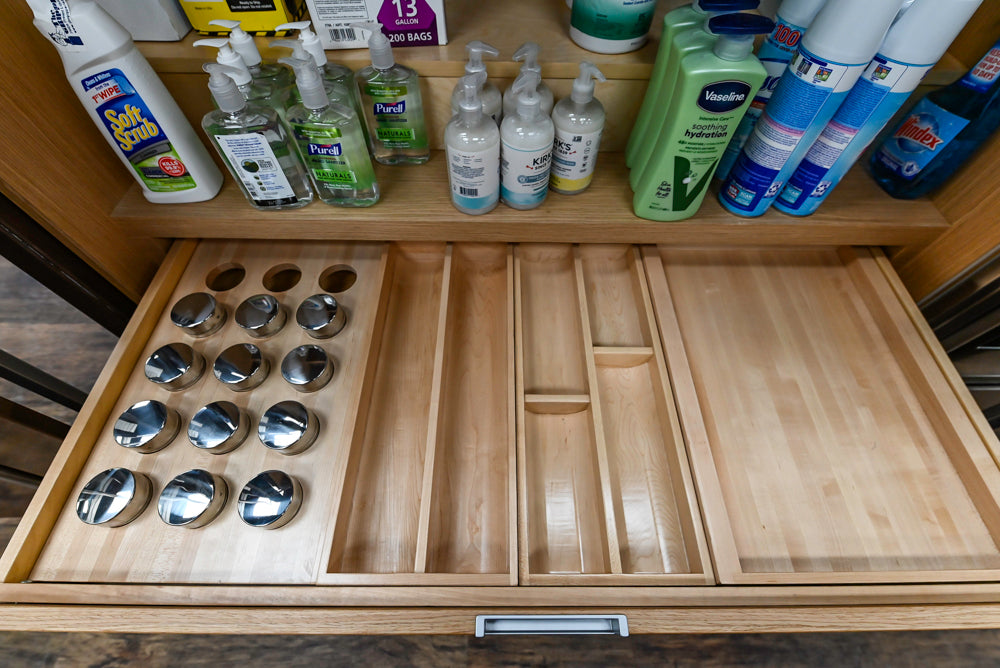 Downsview Glossy Brown Modern Kitchen with Island, Quartz Countertops and Wolf Appliances
