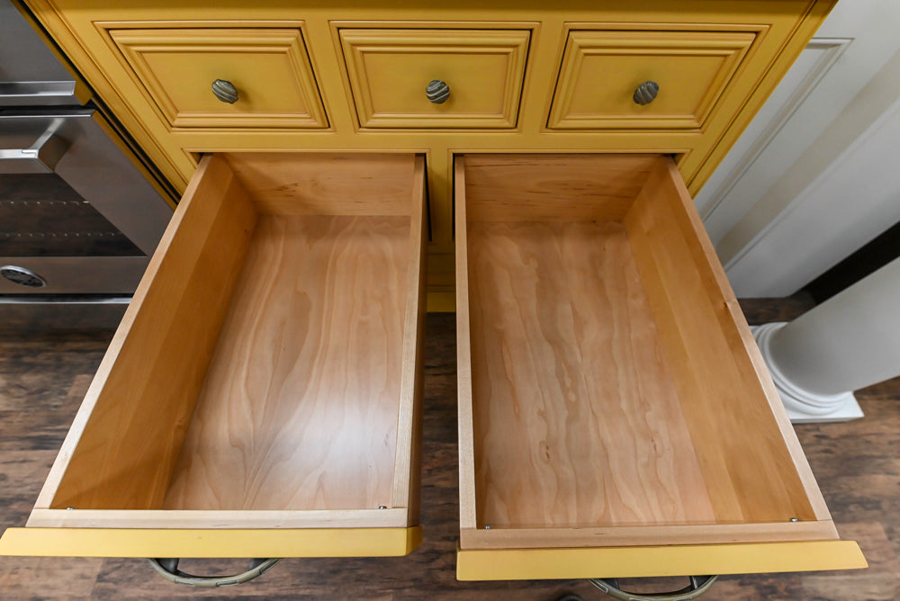 Downsview Traditional Yellow Kitchenette with Granite Countertops **EXCLUDED Bertazzoni Range