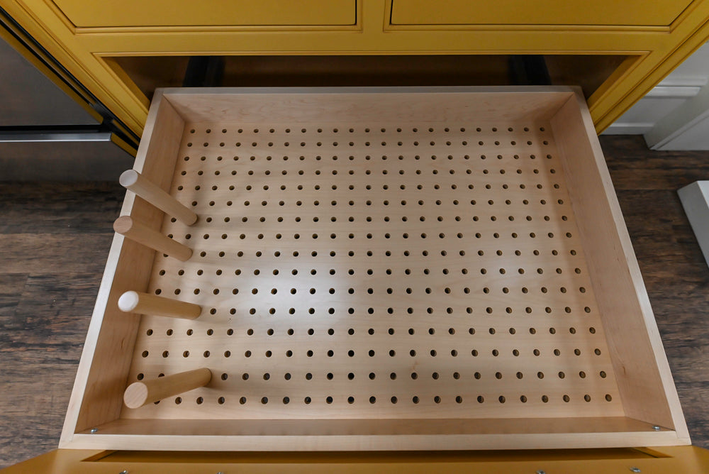 Downsview Traditional Yellow Kitchenette with Granite Countertops **EXCLUDED Bertazzoni Range