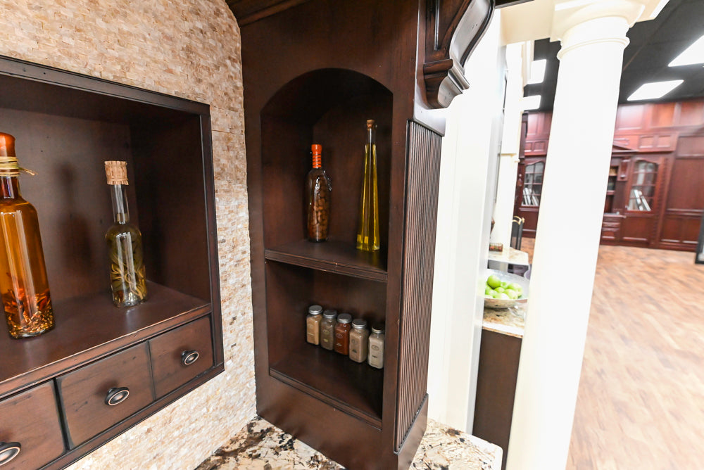 Downsview Traditional Yellow Kitchenette with Granite Countertops **EXCLUDED Bertazzoni Range