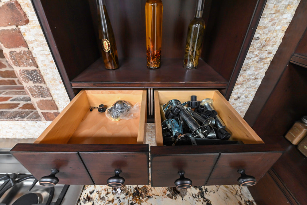 Downsview Traditional Yellow Kitchenette with Granite Countertops **EXCLUDED Bertazzoni Range